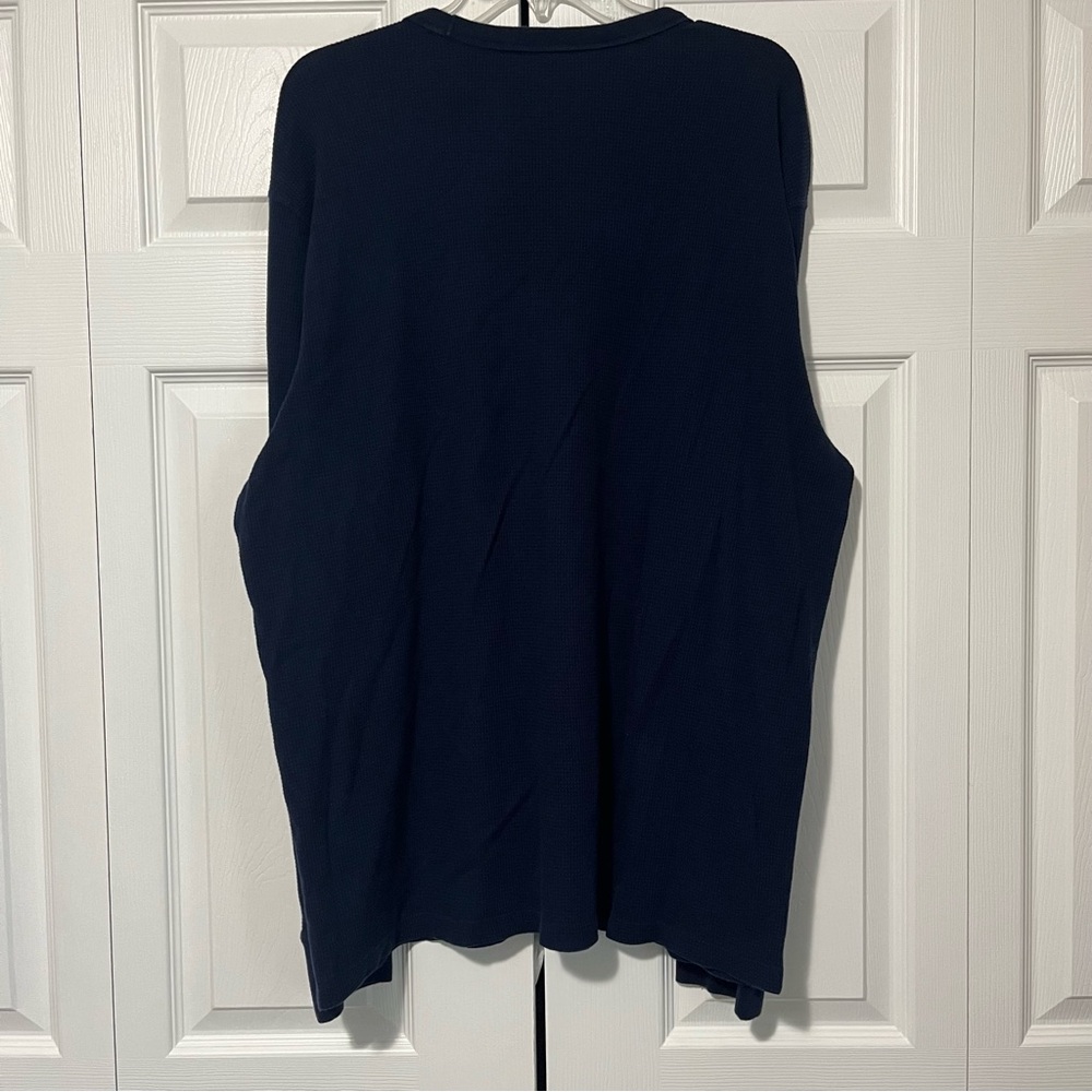GAP size XXL men’s dark blue waffle knit top - Picture 7 of 7